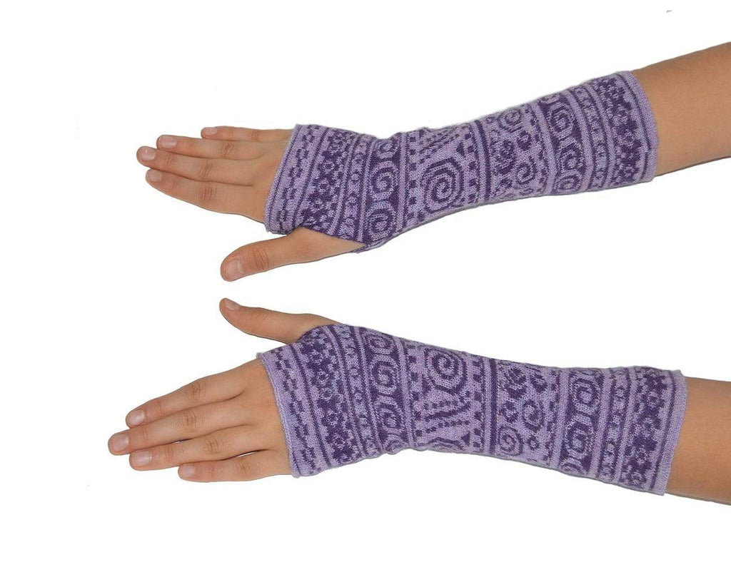 Invisible World Fingerless Gloves Chimu Women's Fingerless Baby Alpaca Gloves