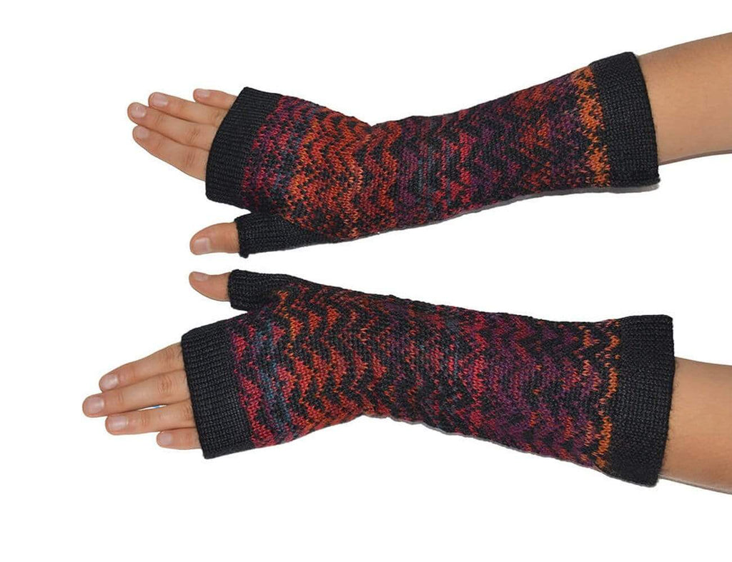 Invisible World EU Fingerless Gloves Noelle Women's Fingerless Alpaca Gloves